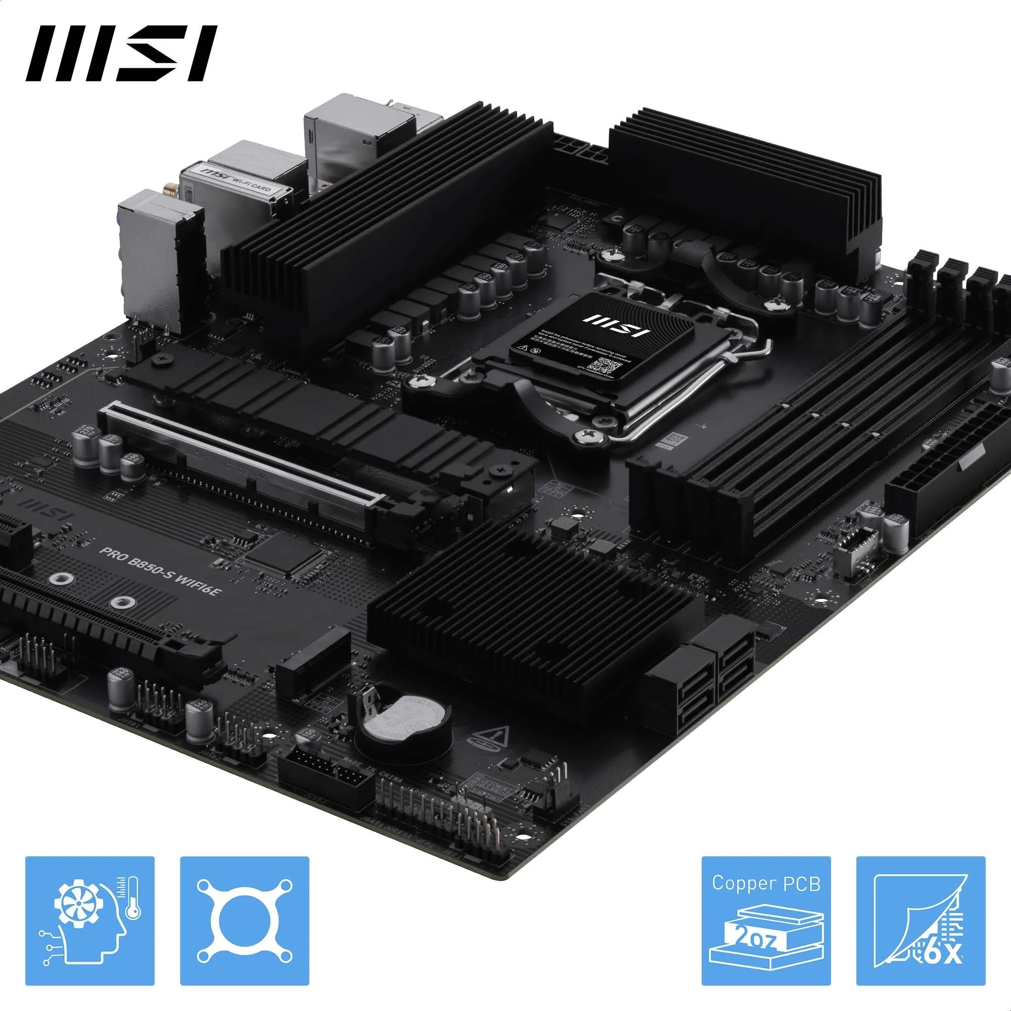 Amazon.com: MSI PRO B850-S WIFI6E Motherboard, ATX - Supports AMD