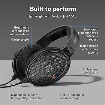 Amazon.com: Sennheiser HD 660S2 - Audiophile Open-Back Over-Ear