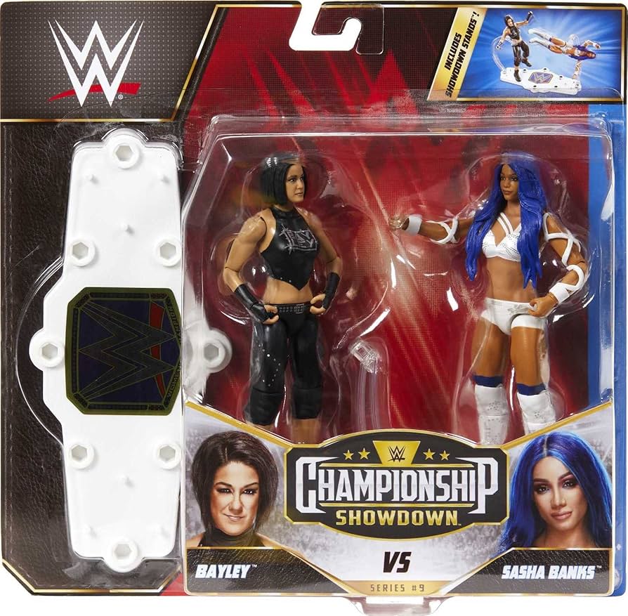 Amazon.co.jp: Mattel WWE サーシャバンクス vs ベイリー選手権対決 2