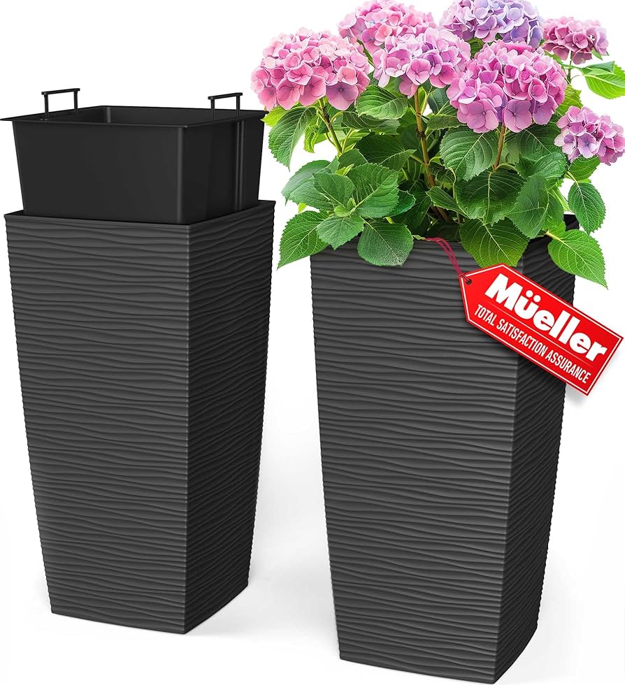 Amazon.com : Mueller Janska M-Resin Heavy Duty Tall Planter