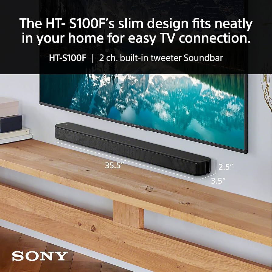 Amazon.com: Sony S100F 2.0ch Soundbar with Bass Reflex Speaker