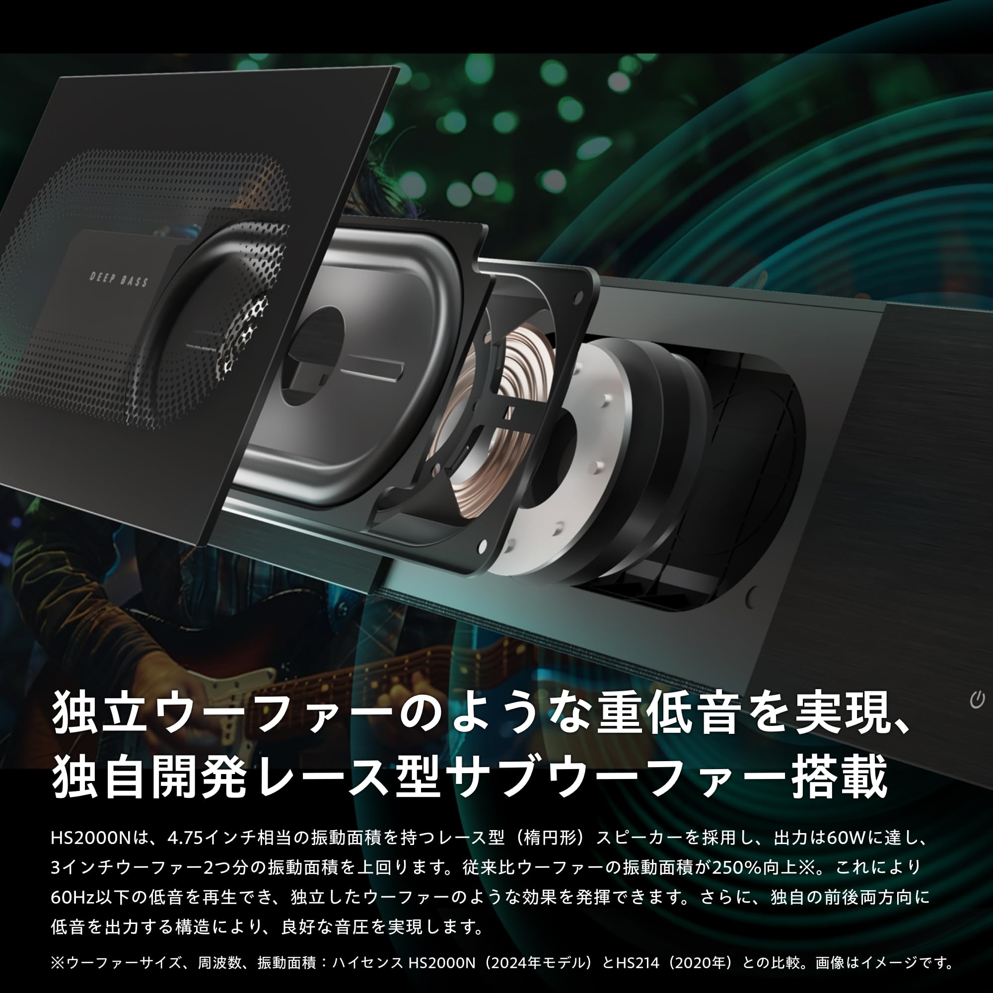Amazon | ハイセンス 50V型 倍速パネル搭載 液晶 テレビ 50E7H 4K