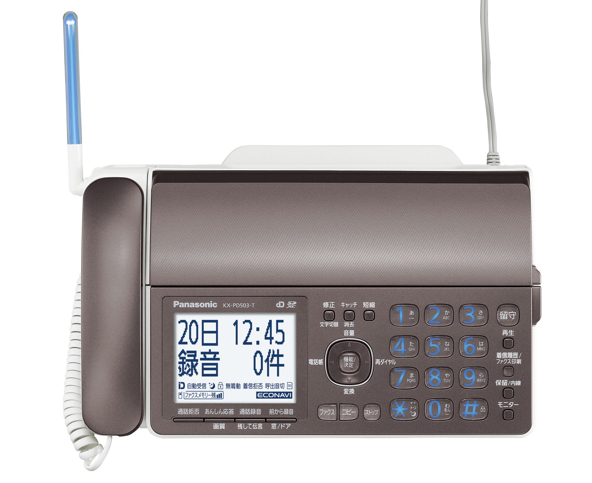 おたっくす パナソニック KX-PD503DL子機1台・インクフィルム付 Amazon