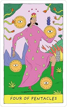 Whimsical Witch Tarot in a Tin: Colorful 78-Card Tarot Deck in a