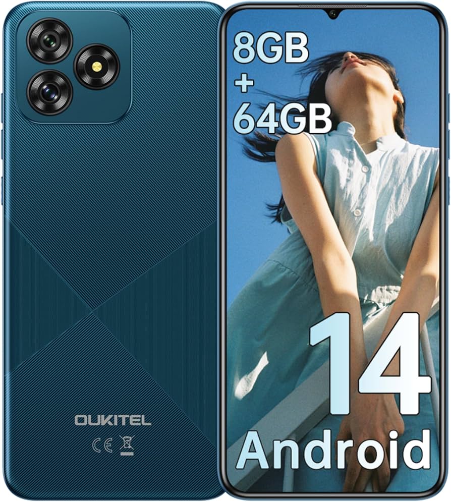 Amazon | OUKITEL C53 SIMフリースマートフォン 本体 8GB RAM+64GB 1TB