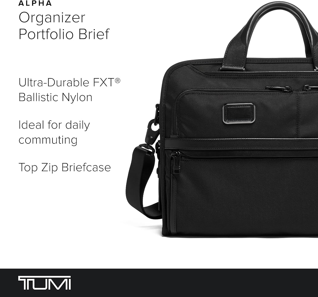 Amazon.com: TUMI - Alpha Organizer Portfolio Brief - Business