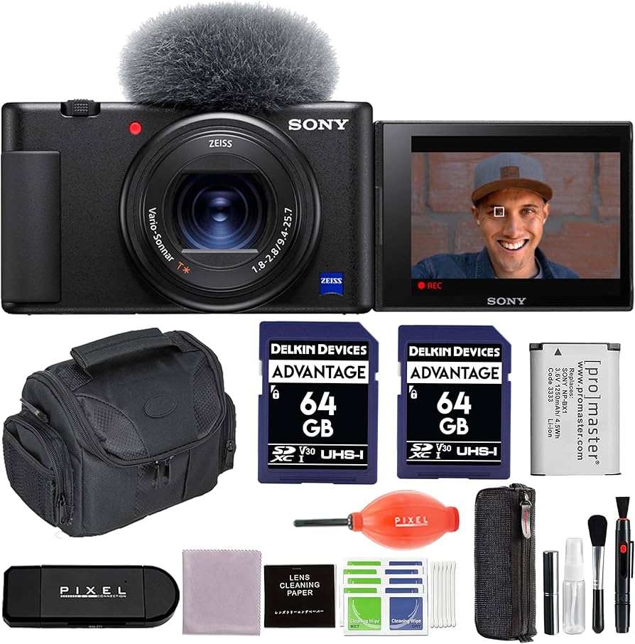 Amazon.com : Sony ZV-1 Digital Camera Bundle with Extra Battery