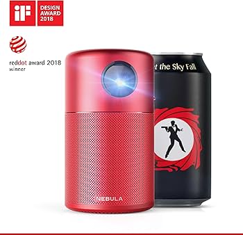 Nebula Capsule Smart Mini Projector, by Anker, Portable 100 ANSI