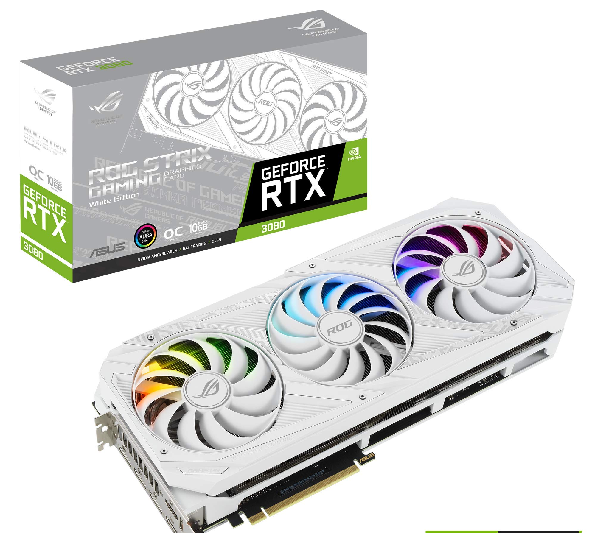 Amazon.com: ASUS ROG STRIX NVIDIA GeForce RTX™ 3080 White OC