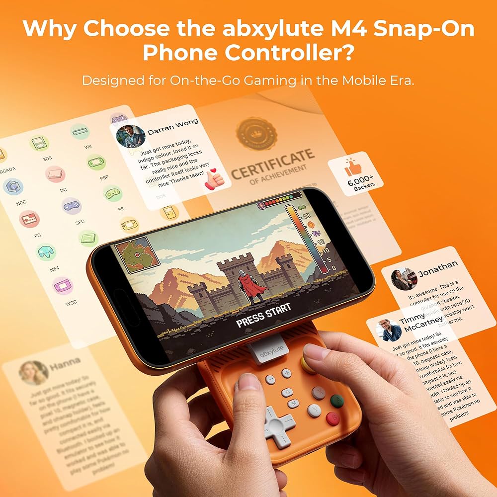 Amazon.co.jp: abxylute M4 スナップオンモバイルゲームコントローラー