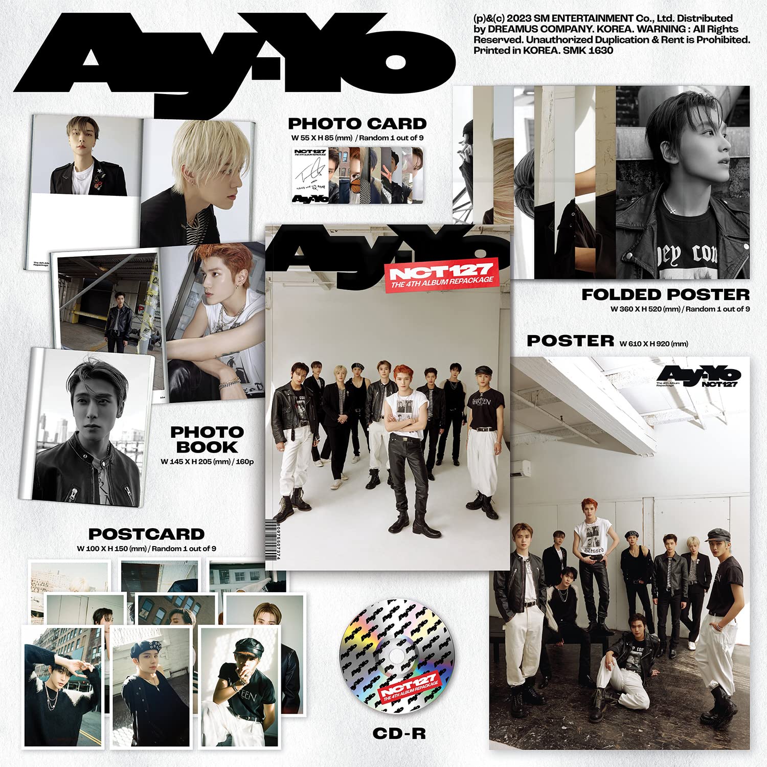 Amazon.com: NCT 127 - 4th Album Repackage [Ay-Yo] (B Ver.) CD-R +