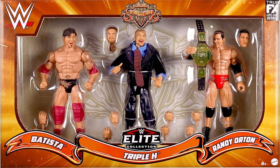 Amazon.com: Mattel WWE Elite Evolution 3-Pack Action Figures