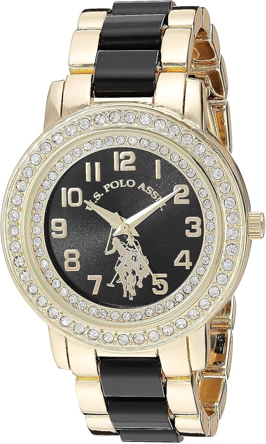U.S. Polo Assn. Women's Analog-Quartz Watch with Alloy Strap, Gold
