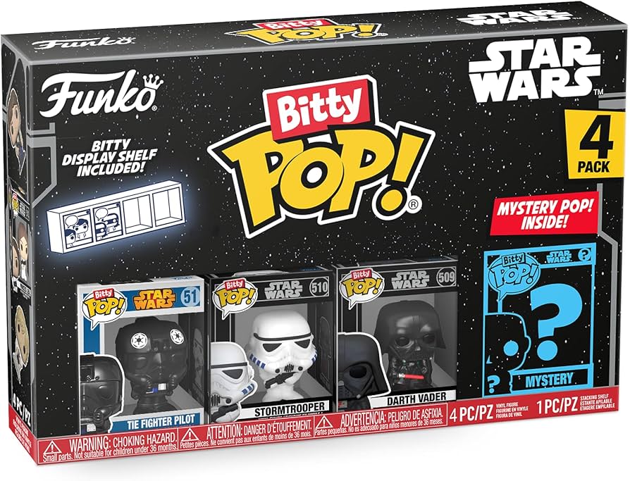 Funko Bitty Pop! Star Wars Mini Collectible Toys 4-Pack - Darth