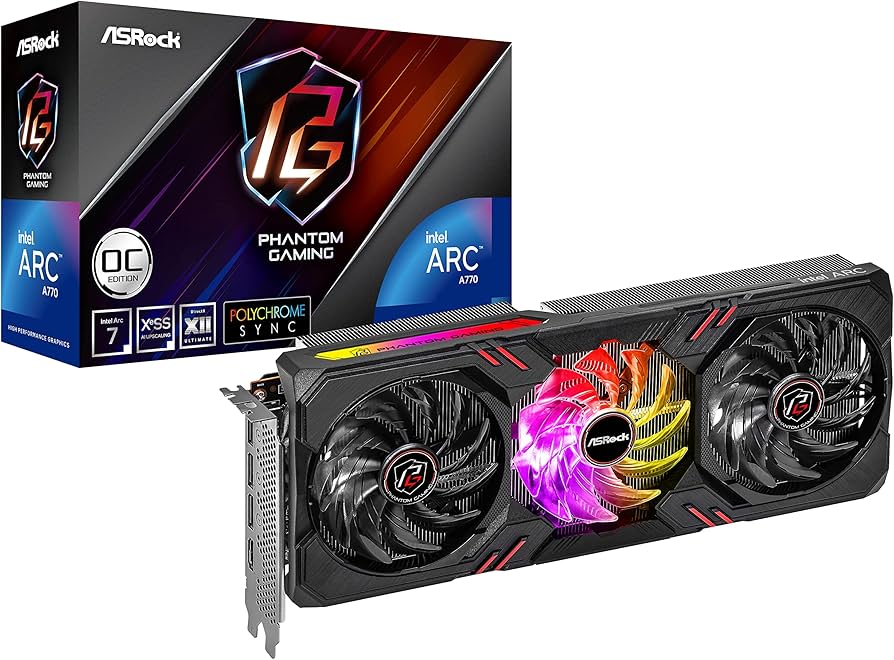 ASRock Intel Arc A770 Phantom Gaming D 8GB OC, 8GB DDR6, PCIe4