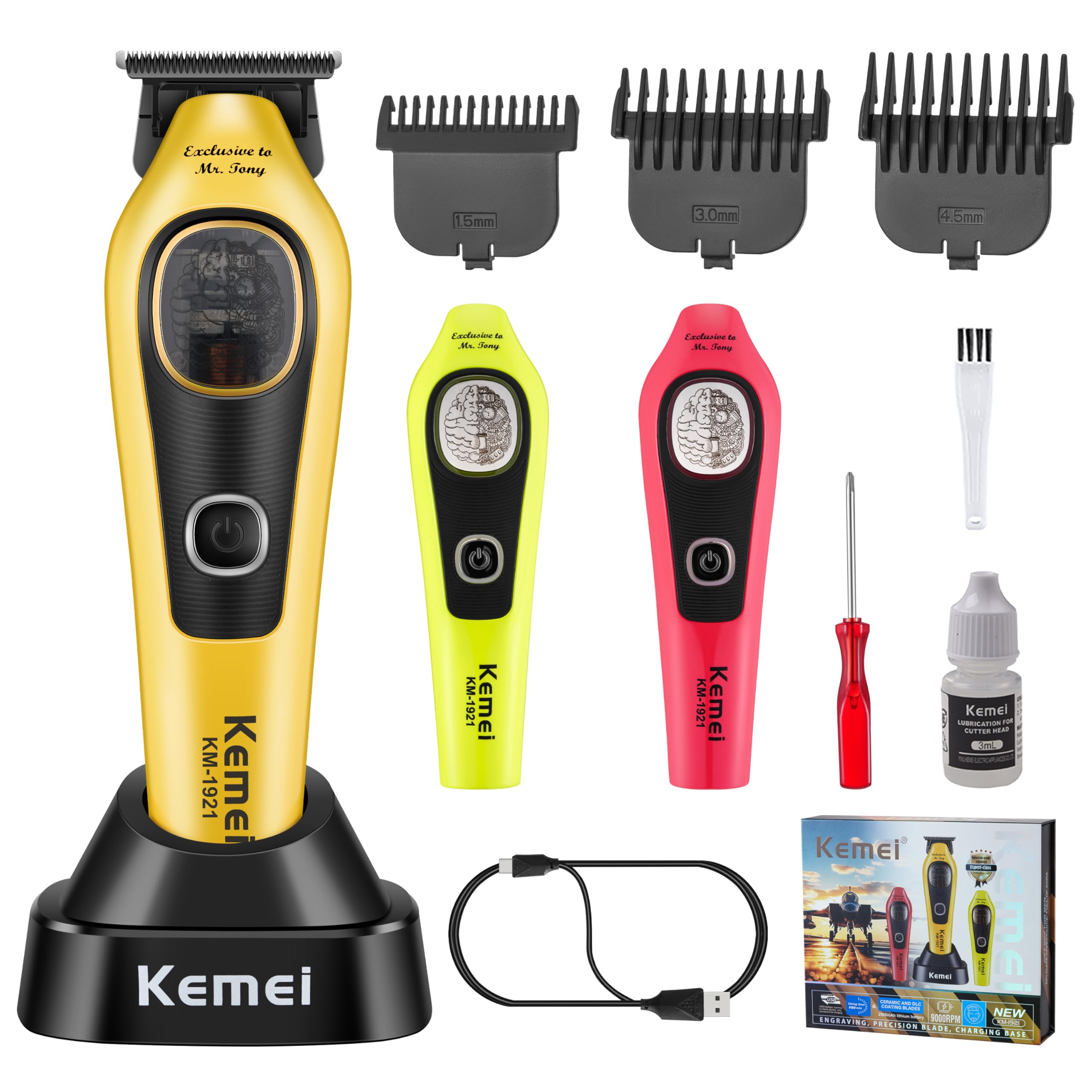 Amazon.com: KEMEI 1921 Beard & Hair Trimmer for Men Professional