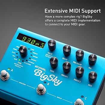 Amazon.com: Strymon BigSky Multi Reverb Guitar Effects Pedal with