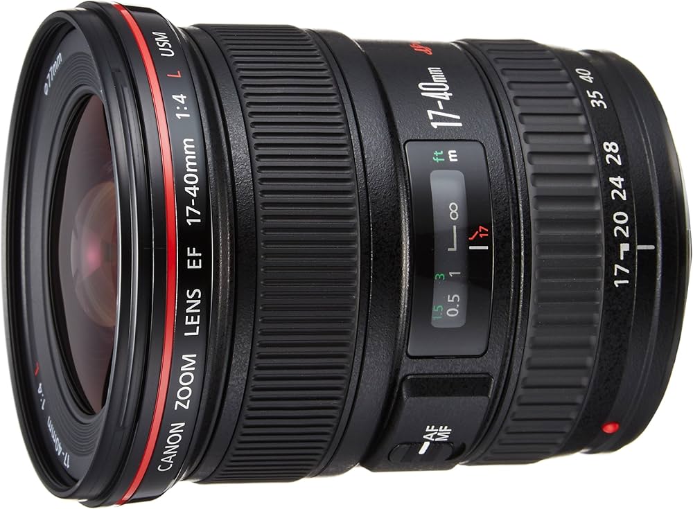 Canon EF 17-40mm F/4.0L USM Zoom Lens for Canon DSLR Camera Black