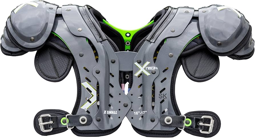 XTECH X2 Football Shoulder Pads - Best Configuration for RB, TE