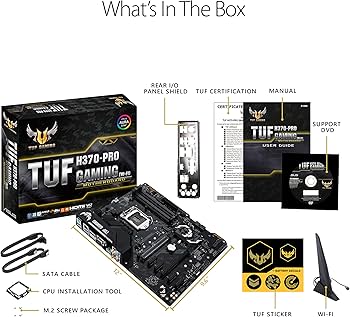 Amazon | ASUSTek Intel H370 搭載 マザーボード LGA1151対応 TUF H370