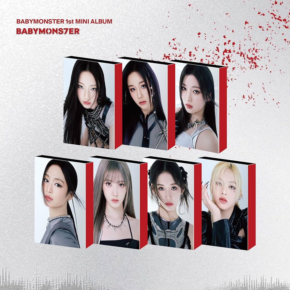BABYMONSTER - (SET)BABYMONSTER 1st MINI ALBUM [BABYMONS7ER] YG TAG