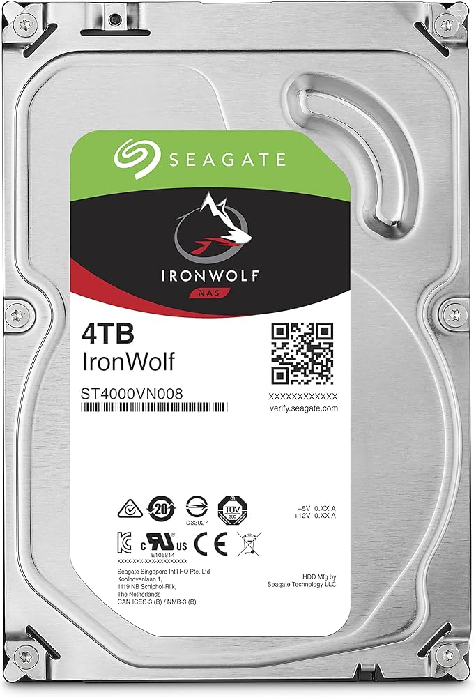 Amazon.com: Seagate 4TB IronWolf NAS SATA Hard Drive 6Gb/s 256MB