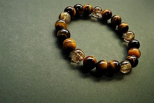 Amazon | 叶石 【 最強の金運石、タイチンルチルを、あなたの腕元に