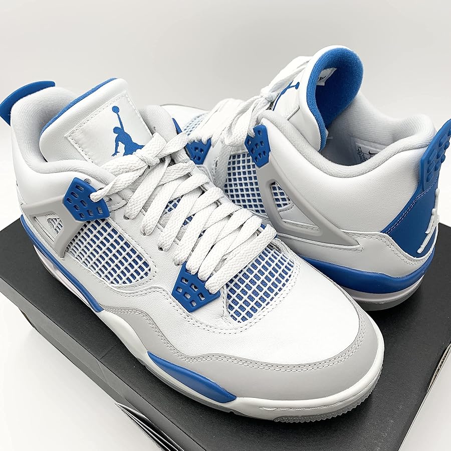 Amazon | [ナイキ] AIR JORDAN 4 MILITARY BLUE 26cm CU9981-101 エア