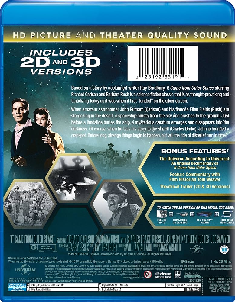 Amazon.com: It Came from Outer Space [Blu-ray] : Richard Carlson