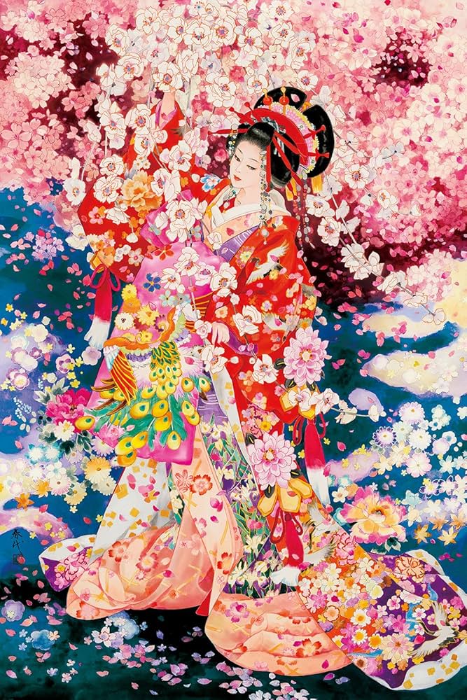 Amazon.co.jp: 1000ピース ジグソーパズル めざせ! パズルの達人 桜の