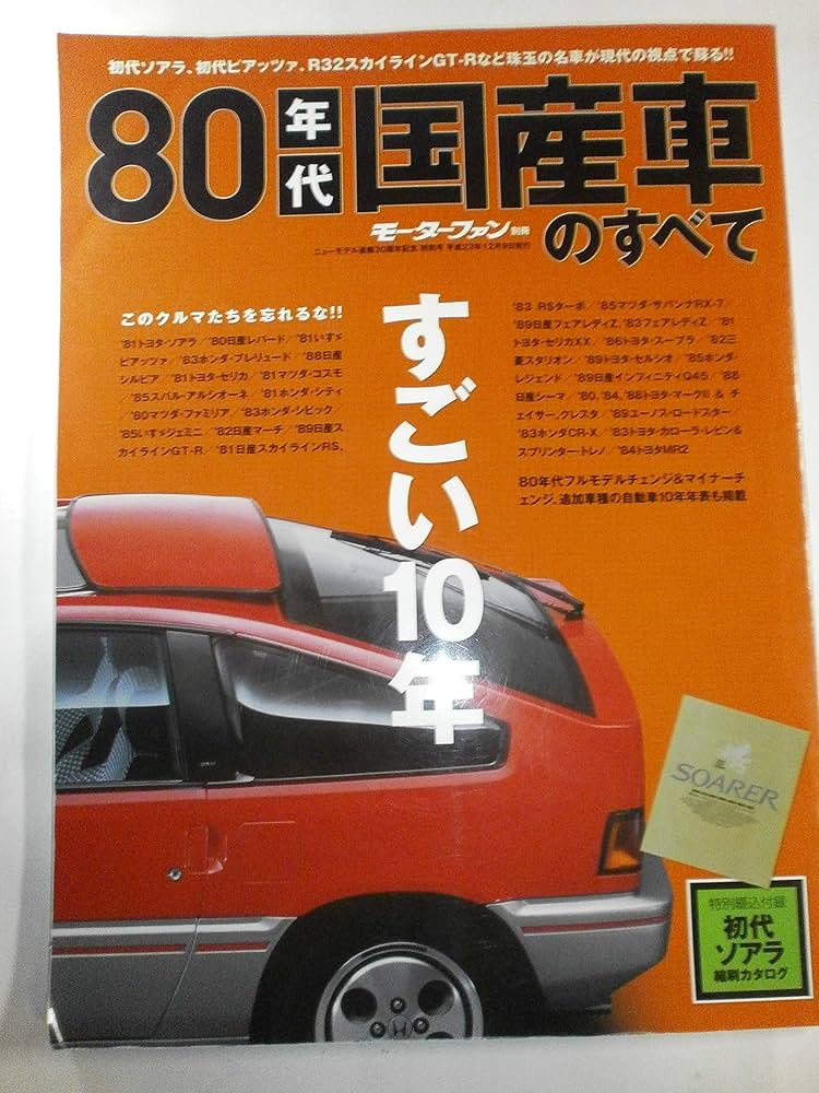 80年代国産車のすべて: 初代ソアラをはじめとした80年代名車保存版記録