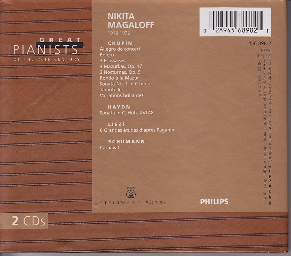 Nikita Magaloff, Chopin, Haydn, Liszt - Great Pianists of the 20th