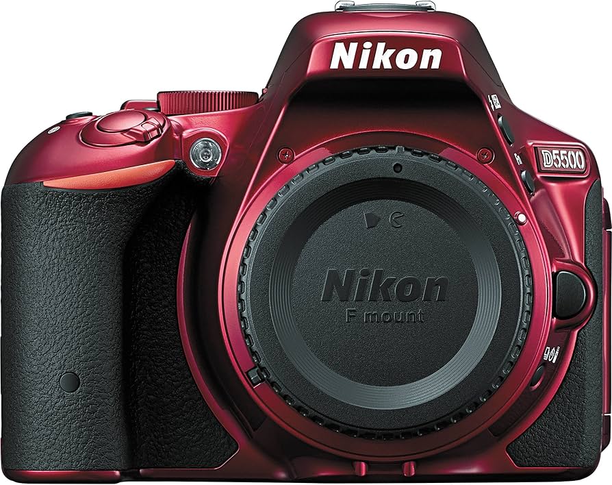 Amazon.com : Nikon D5500 DX-format Digital SLR Body (Red