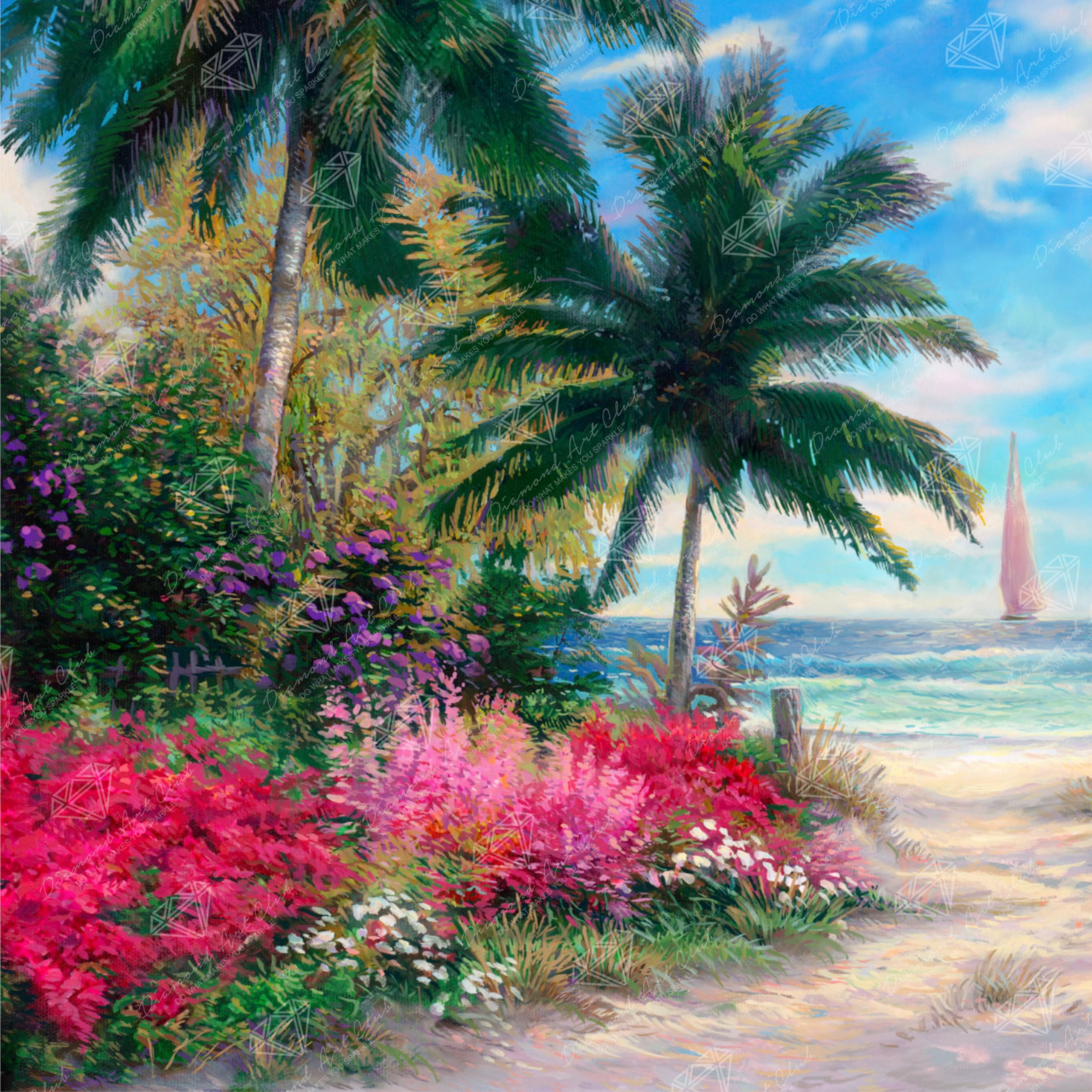 Amazon.com: DIAMOND ART CLUB Ocean Whisper Path Diamond Painting
