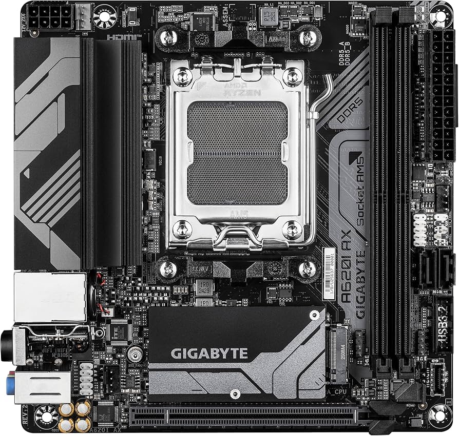 Amazon.com: GIGABYTE A620I AX (AM5/ LGA 1718/ AMD/ A620/ Mini-ITX