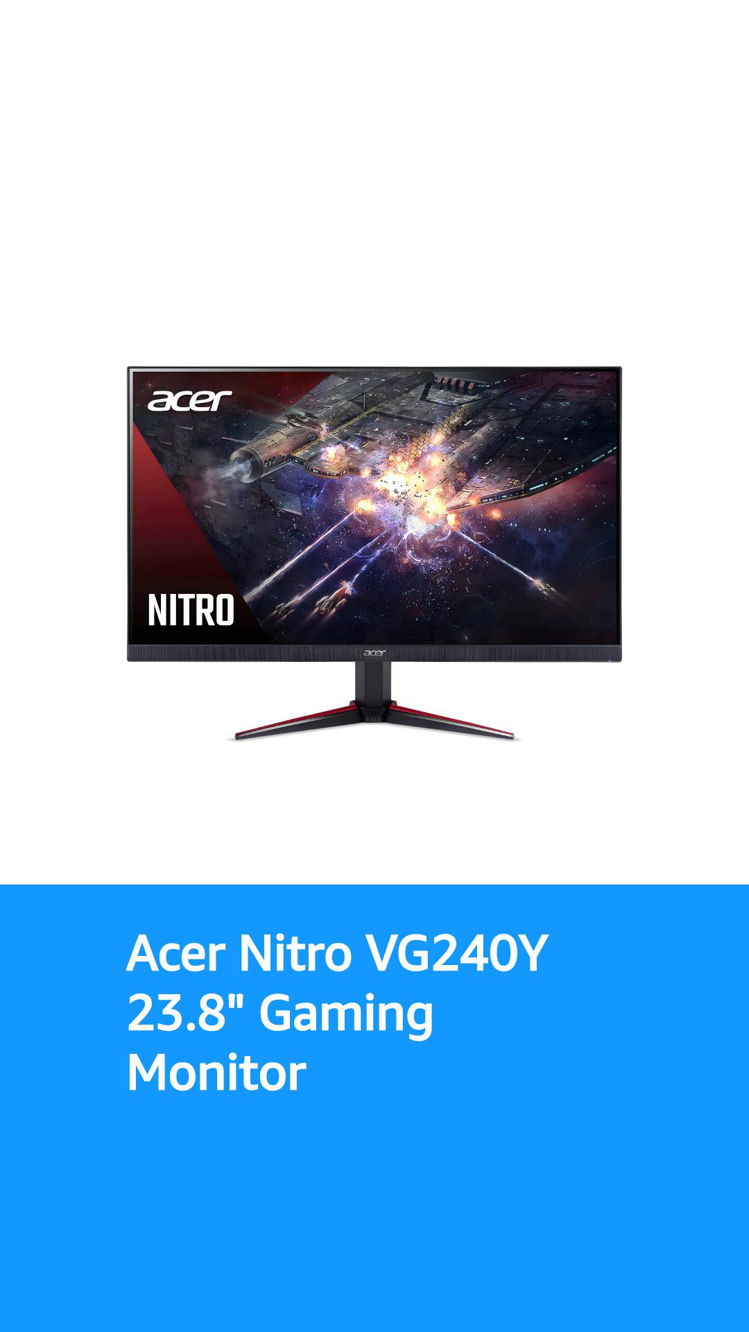 Acer Nitro VG240Y 23.8” FHD IPS Gaming Monitor | AMD FreeSync