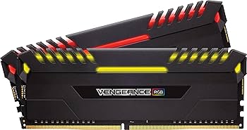 CORSAIR VENGEANCE RGB 16GB (2x8GB) DDR4 3000MHz C15 Desktop Memory