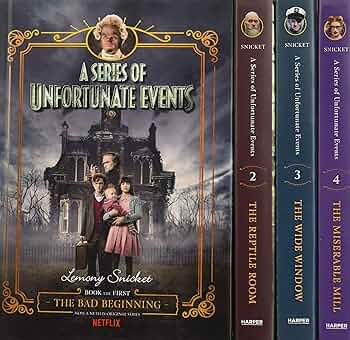 A Series Of Unfortunate Events #1-4 Netflix Tie-in Box Set