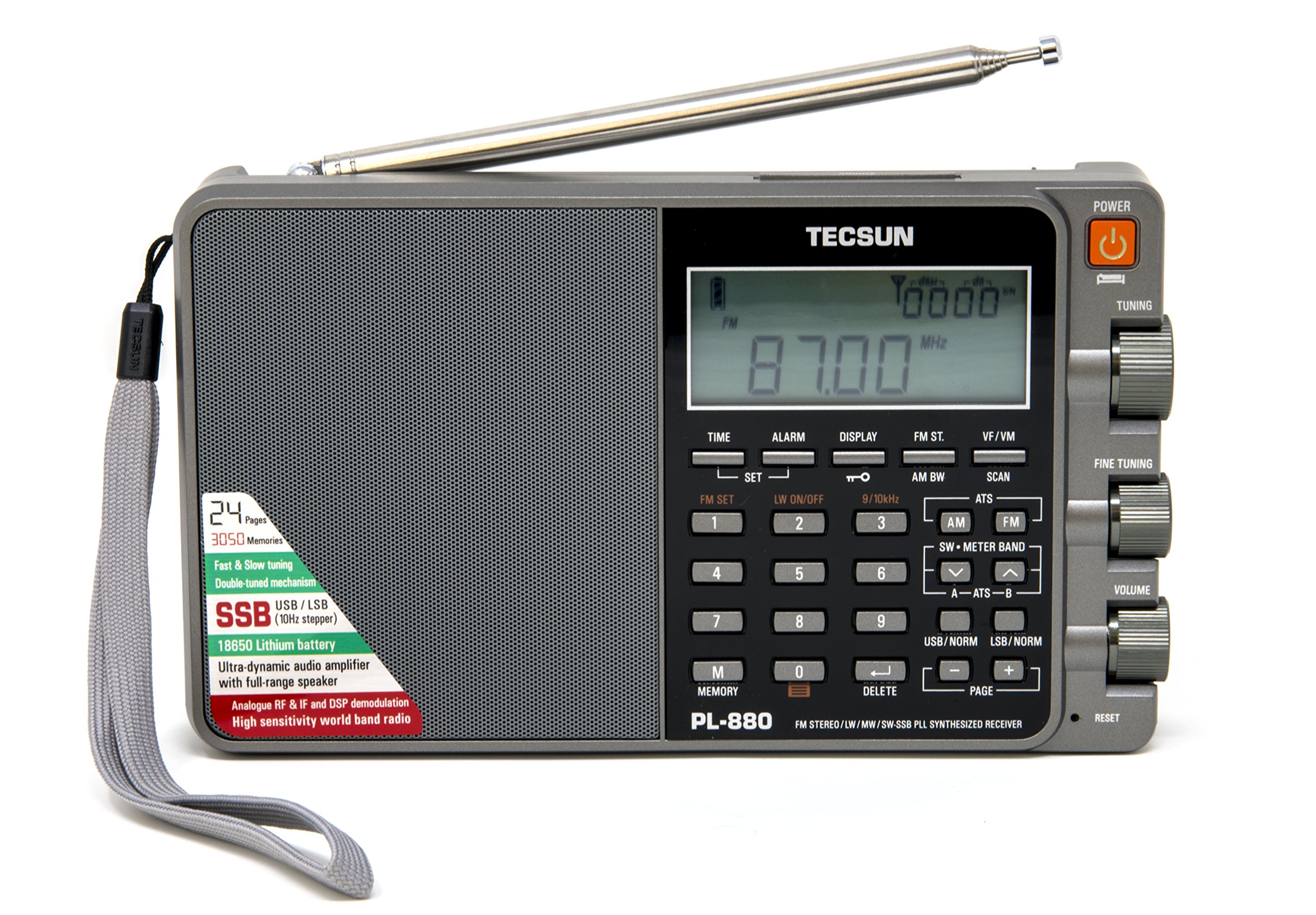 Amazon.com: Tecsun PL880 Portable Digital PLL Dual Conversion AM