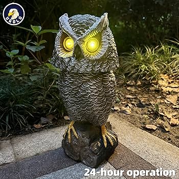 Amazon.com: Ugold Solar Powered Garden Owl with Motion Detection