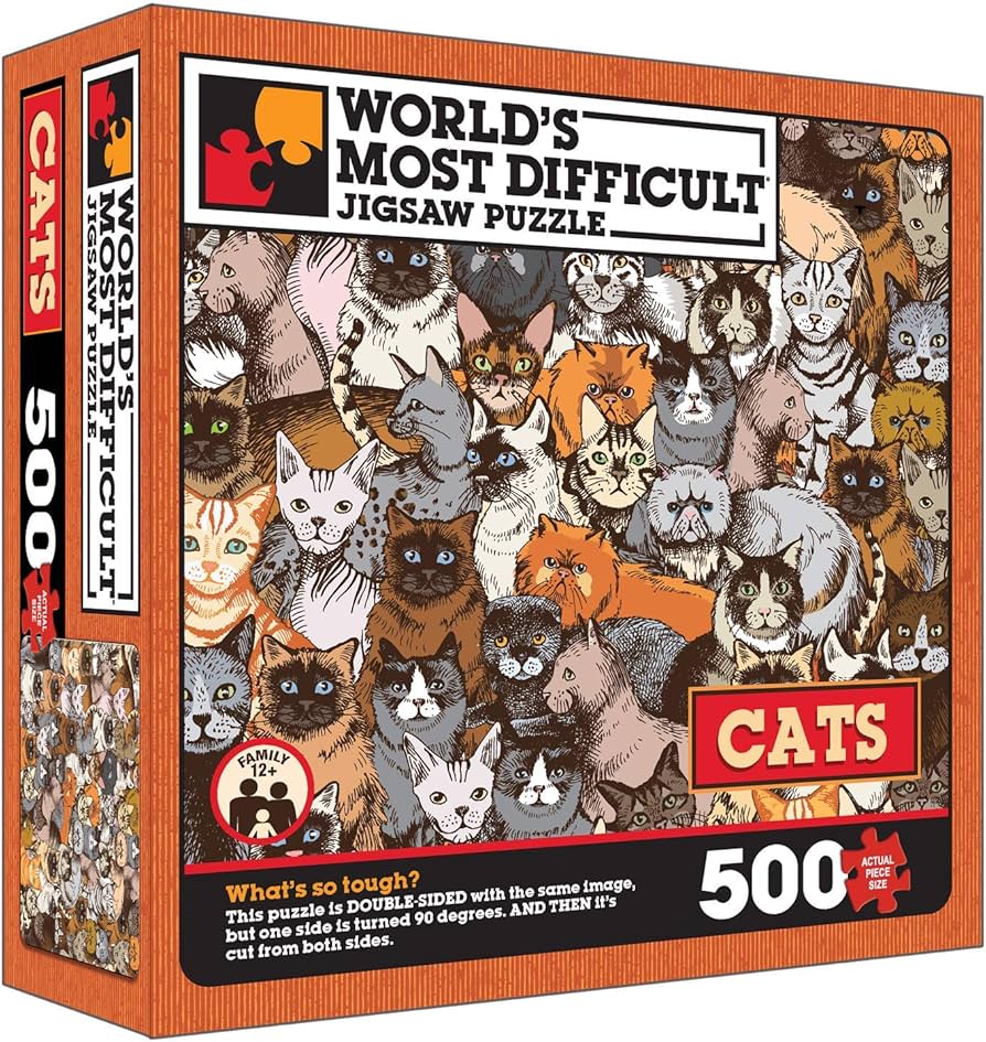 Amazon.co.jp: TDC Games 世界で最も難しいジグソーパズル - 猫 - 500
