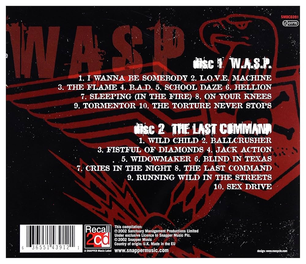 W.A.S.P. - Wasp / The Last Command ( 2 CD Set ) - Amazon.com Music