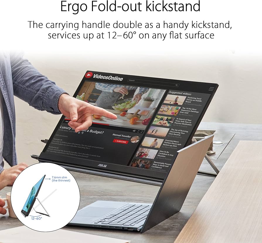 Amazon.com: ASUS ZenScreen 24” (23.8” viewable) 1080P Portable USB