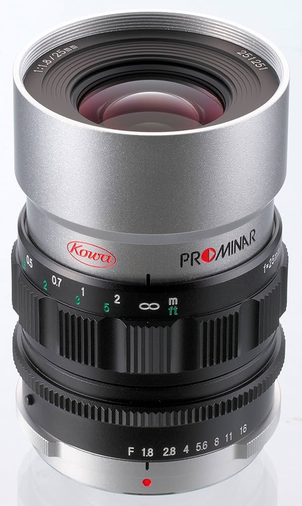 Amazon.co.jp: Kowa 単焦点レンズ PROMINAR 25mm F1.8 シルバー