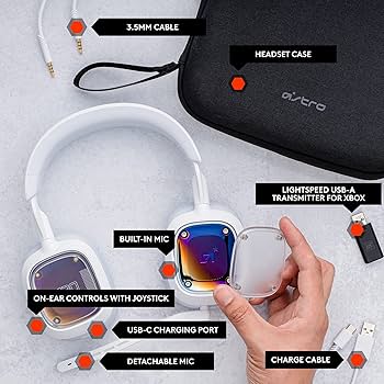 Logitech G Astro A30 Lightspeed Wireless Gaming Headset, Bluetooth