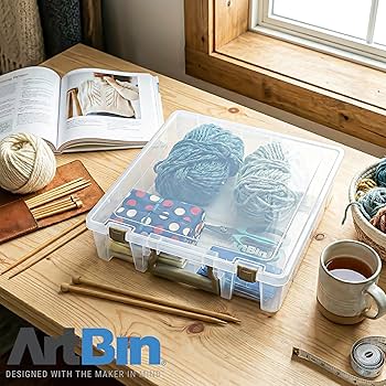 Amazon.com: ArtBin Super Satchel 1 Compartment Box Clear Craft