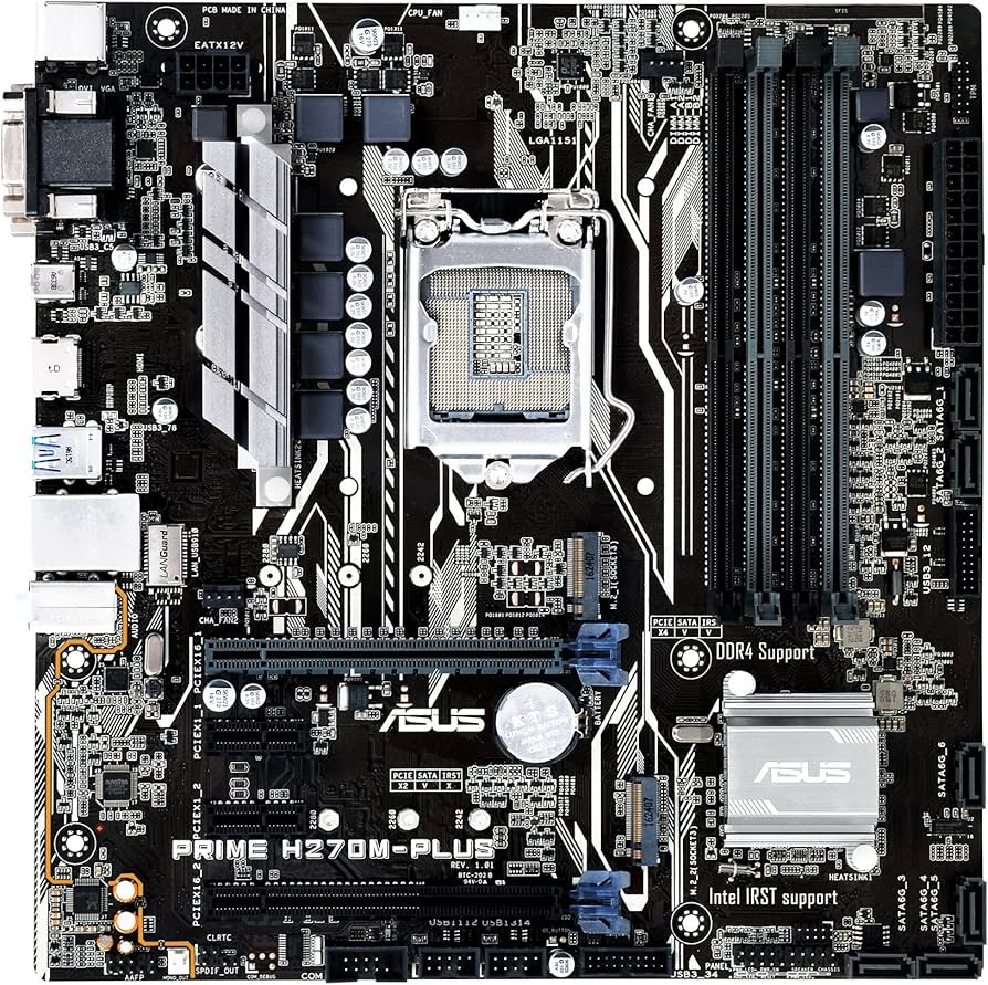 Amazon.com: ASUS Prime H270M-PLUS/CSM LGA1151 DDR4 HDMI DVI VGA M