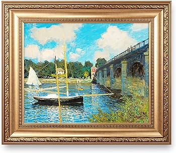 Amazon.co.jp: クロード・モネによるアルジャントゥイユの橋 フレーム