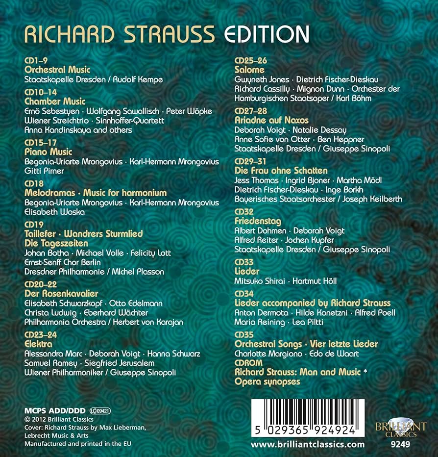 Amazon.co.jp: R.シュトラウス:作品集 35枚組: ミュージック