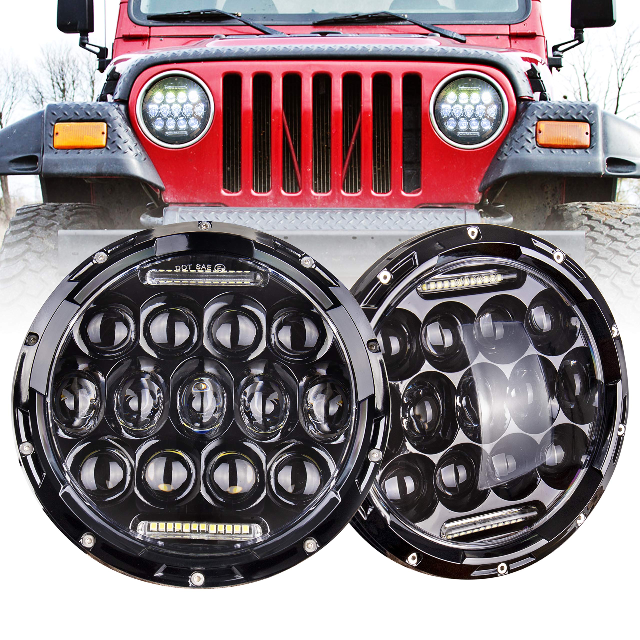 Amazon | uhonour 7インチヘッドライト ラングラーledヘッドライト